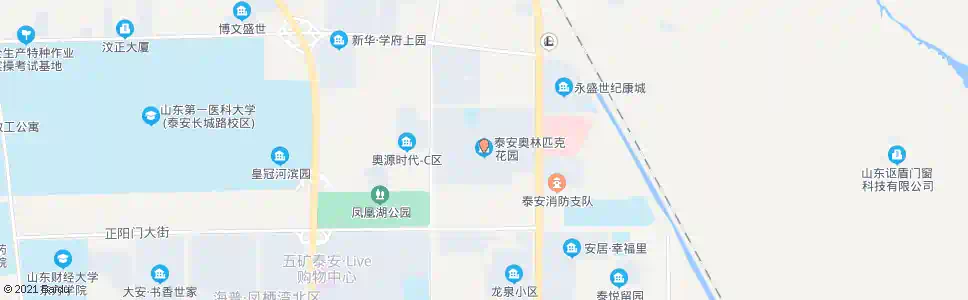 泰安泰安奥林匹克花园_公交站地图_泰安公交_妙搜公交查询2025