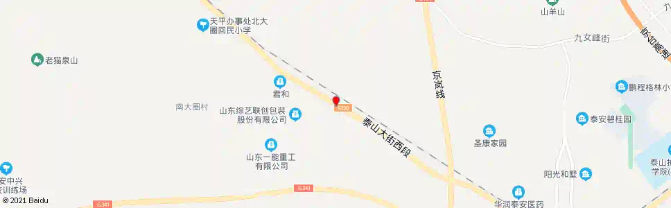 泰安泰前大街西段_公交站地图_泰安公交_妙搜公交查询2025