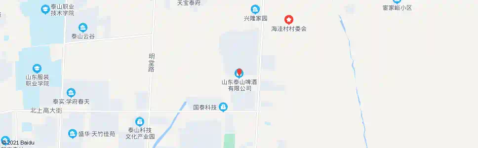 泰安啤酒工业园_公交站地图_泰安公交_妙搜公交查询2025