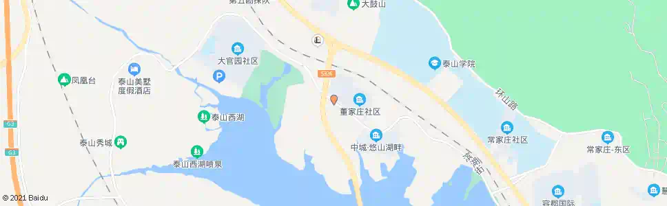 泰安环湖路停车场_公交站地图_泰安公交_妙搜公交查询2025