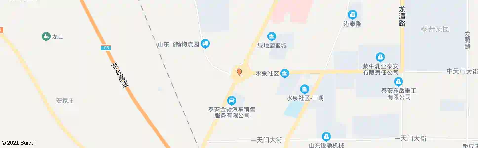 泰安中天门大街立交桥_公交站地图_泰安公交_妙搜公交查询2025