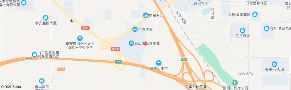 泰安送驾庄_公交站地图_泰安公交_妙搜公交查询2025