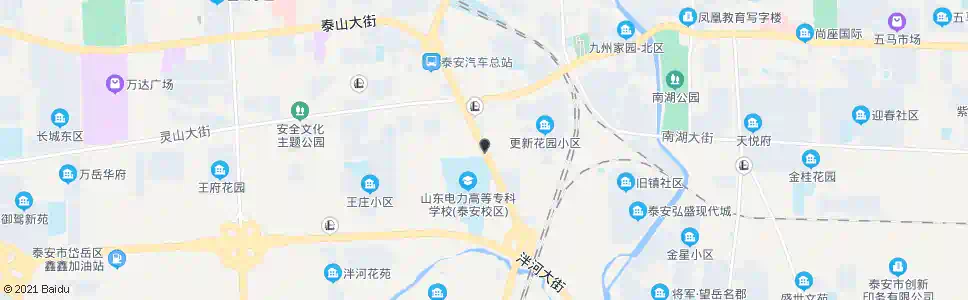 泰安山东电校分校_公交站地图_泰安公交_妙搜公交查询2025