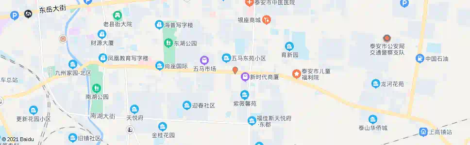 泰安五马精品城_公交站地图_泰安公交_妙搜公交查询2025