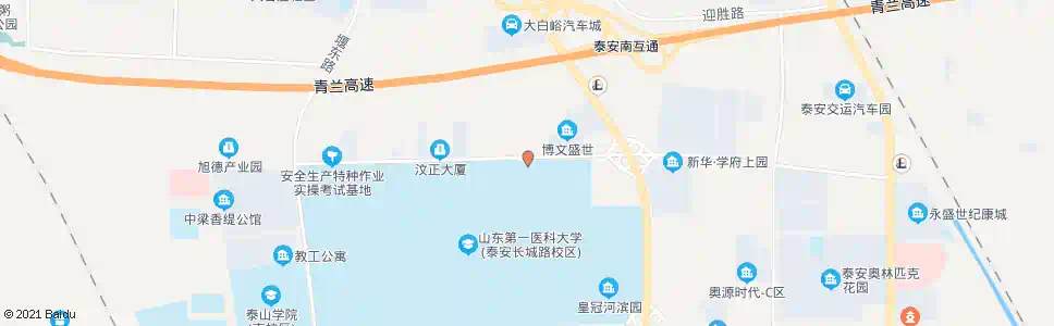 泰安医学院北门_公交站地图_泰安公交_妙搜公交查询2025