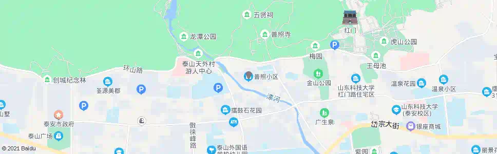 泰安普照小区_公交站地图_泰安公交_妙搜公交查询2025