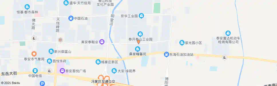 泰安桑家疃_公交站地图_泰安公交_妙搜公交查询2025
