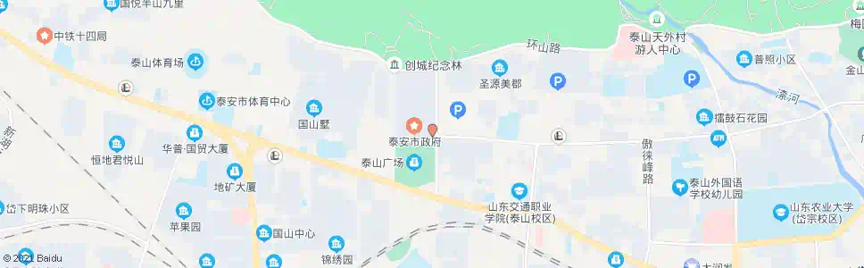 泰安鲁商社区公交停车场_公交站地图_泰安公交_妙搜公交查询2025