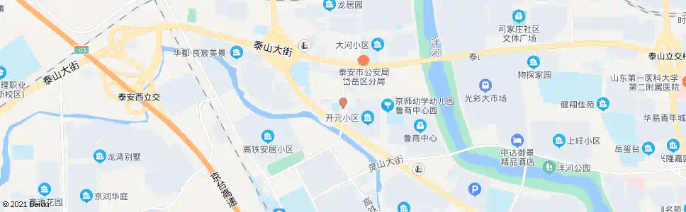 泰安开元路_公交站地图_泰安公交_妙搜公交查询2025