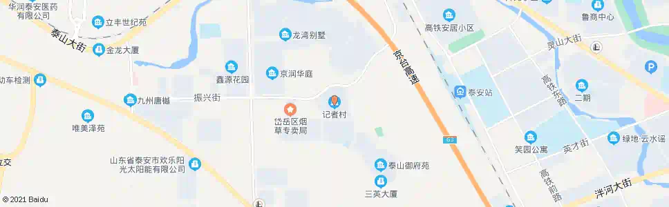 泰安记者村_公交站地图_泰安公交_妙搜公交查询2025