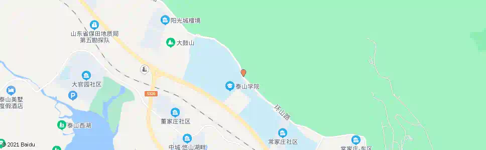 泰安泰山学院北门_公交站地图_泰安公交_妙搜公交查询2025