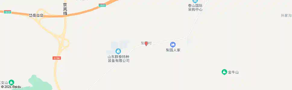 泰安梨园村村委_公交站地图_泰安公交_妙搜公交查询2025