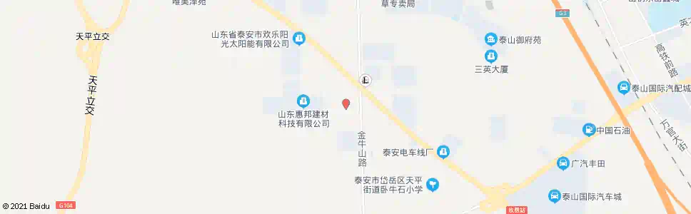 泰安海岱花园酒店_公交站地图_泰安公交_妙搜公交查询2025