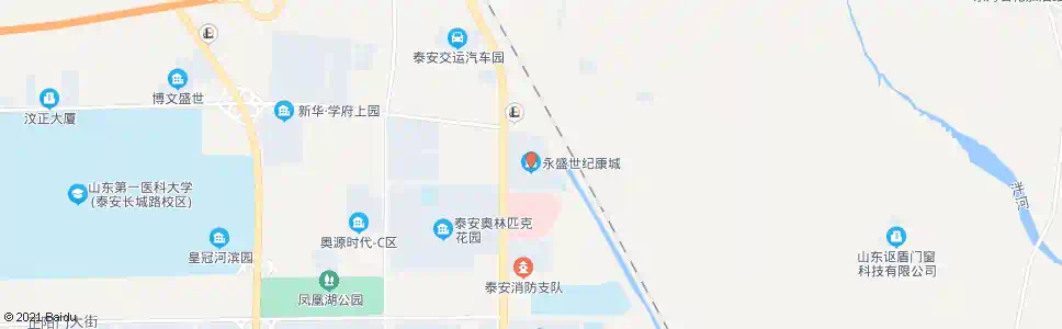 泰安世纪康城_公交站地图_泰安公交_妙搜公交查询2025