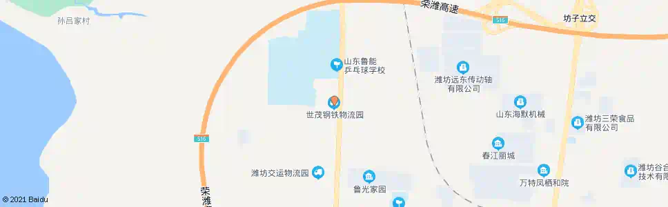 潍坊世茂国际物流_公交站地图_潍坊公交_妙搜公交查询2025
