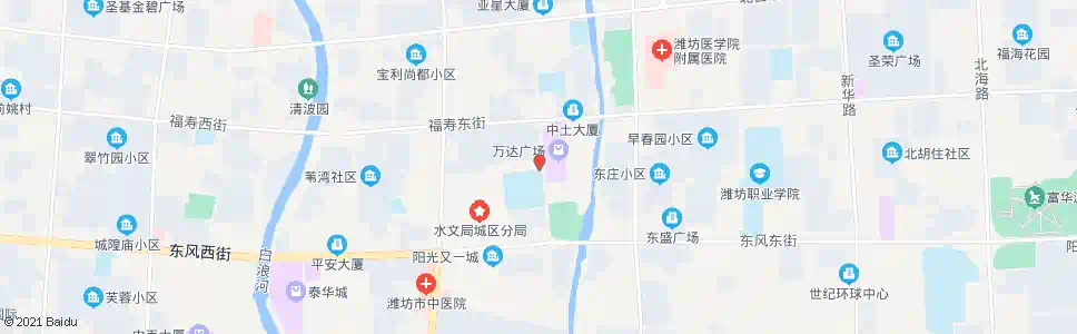 潍坊一中宿舍_公交站地图_潍坊公交_妙搜公交查询2025