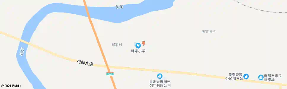 潍坊韩家村_公交站地图_潍坊公交_妙搜公交查询2025