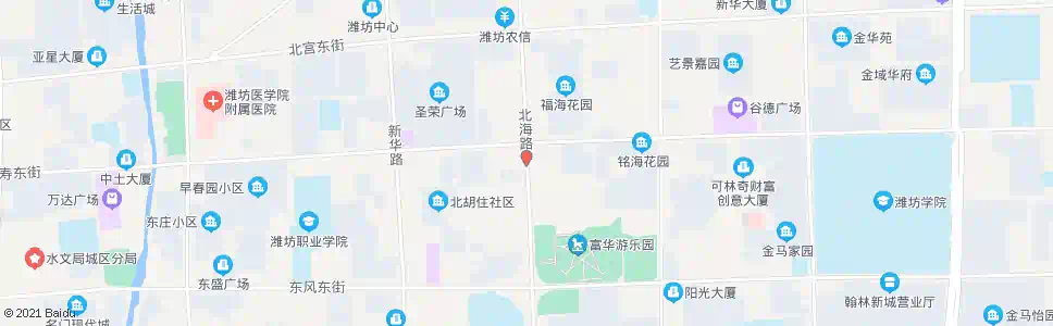 潍坊北海路福寿街路口南_公交站地图_潍坊公交_妙搜公交查询2025