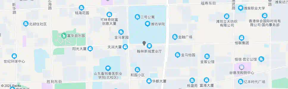 潍坊潍坊学院南门_公交站地图_潍坊公交_妙搜公交查询2025