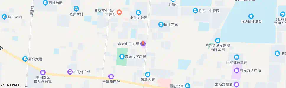 潍坊中百大厦寿光店_公交站地图_潍坊公交_妙搜公交查询2025