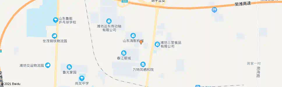潍坊蓝天印刷_公交站地图_潍坊公交_妙搜公交查询2025