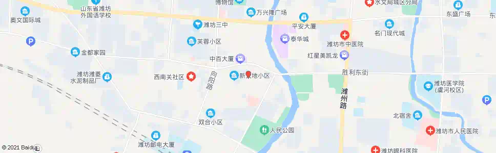 潍坊盛和步行街_公交站地图_潍坊公交_妙搜公交查询2025