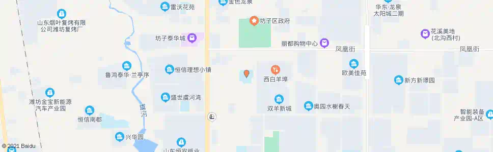 潍坊坊子实验小学_公交站地图_潍坊公交_妙搜公交查询2025