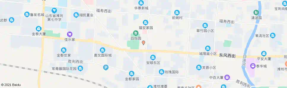 潍坊西郊学校_公交站地图_潍坊公交_妙搜公交查询2025
