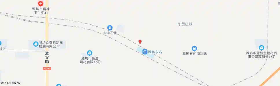 潍坊高铁官庄_公交站地图_潍坊公交_妙搜公交查询2025