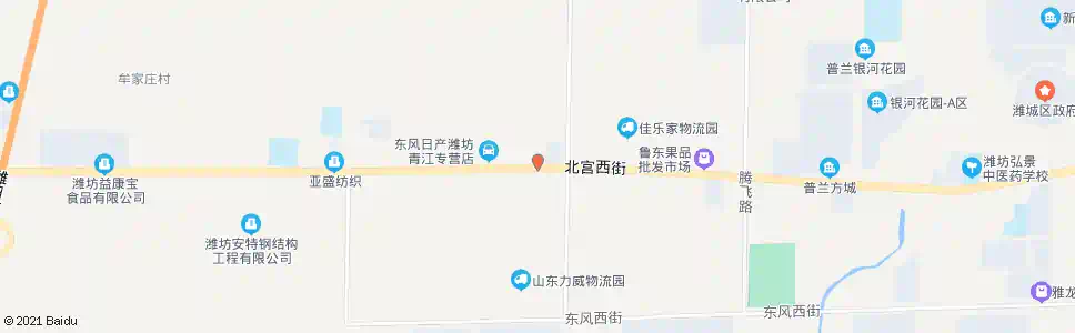 潍坊北宫西街殷大路口_公交站地图_潍坊公交_妙搜公交查询2025