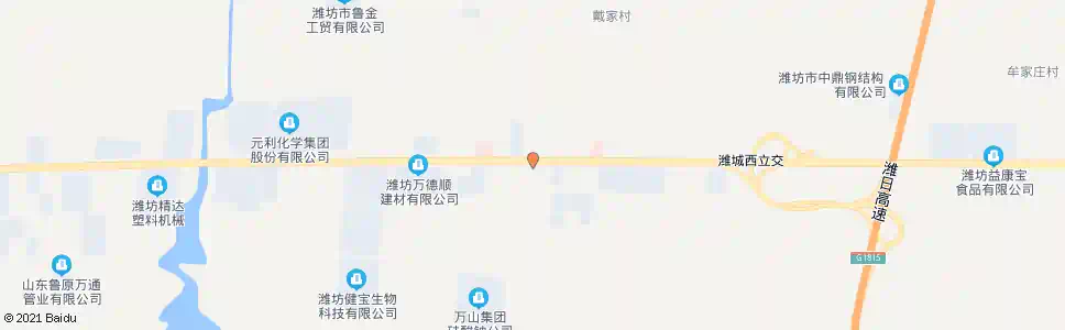潍坊朱刘街办_公交站地图_潍坊公交_妙搜公交查询2025