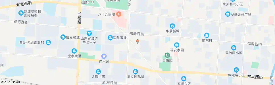 潍坊汇丰花园_公交站地图_潍坊公交_妙搜公交查询2025