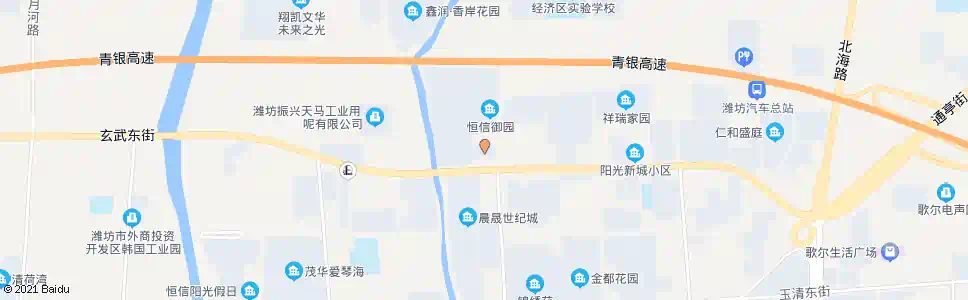 潍坊旧货市场(鸢飞路)_公交站地图_潍坊公交_妙搜公交查询2025