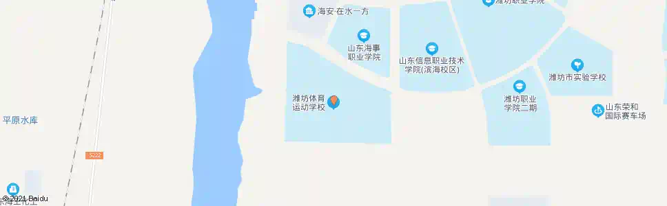 潍坊潍坊市体育运动学校_公交站地图_潍坊公交_妙搜公交查询2025