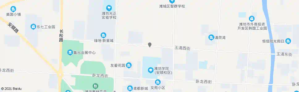 潍坊玉清街友爱路口_公交站地图_潍坊公交_妙搜公交查询2025