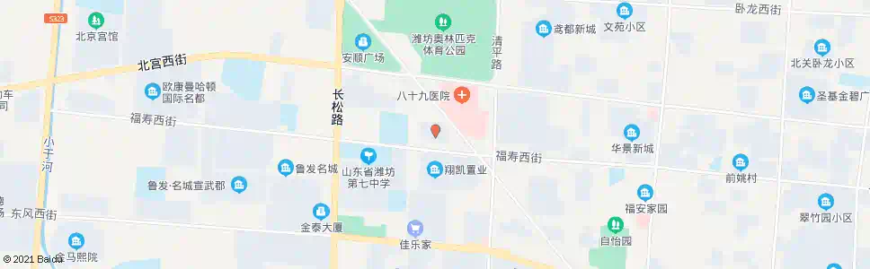 潍坊北三里(上城国际北门)_公交站地图_潍坊公交_妙搜公交查询2025