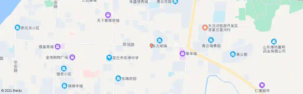 潍坊安丘华润燃气公司_公交站地图_潍坊公交_妙搜公交查询2025