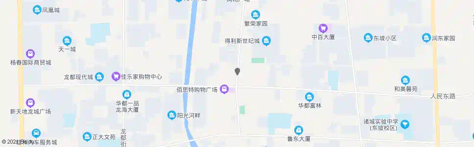 潍坊人民商场_公交站地图_潍坊公交_妙搜公交查询2025