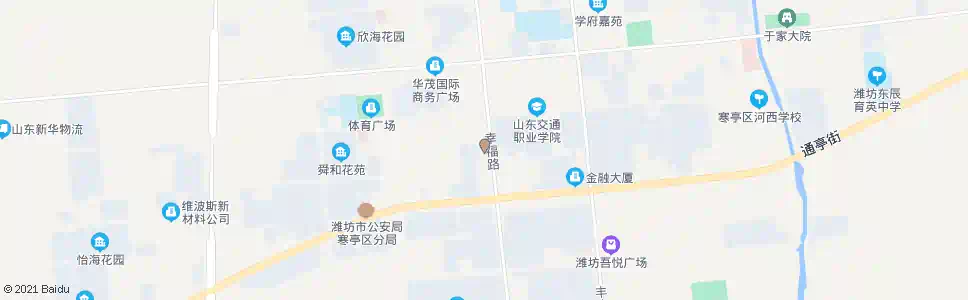 潍坊寒亭交警队_公交站地图_潍坊公交_妙搜公交查询2025