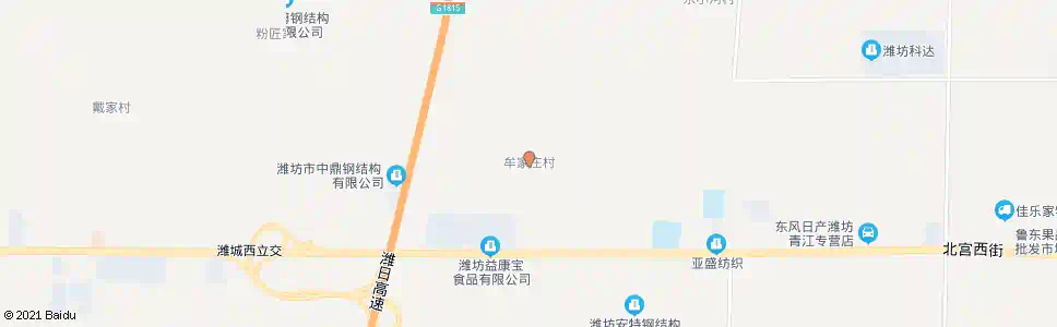 潍坊牟家庄_公交站地图_潍坊公交_妙搜公交查询2025