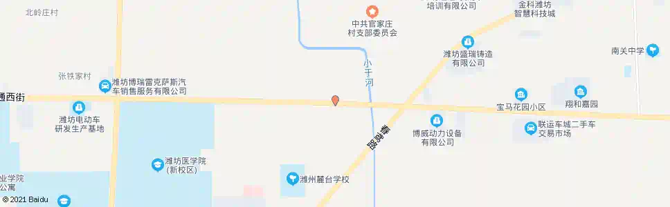 潍坊于家村_公交站地图_潍坊公交_妙搜公交查询2025