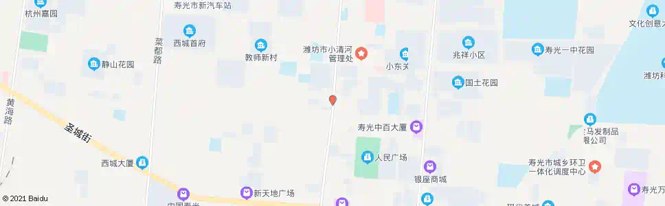 潍坊百大家电城(南门)_公交站地图_潍坊公交_妙搜公交查询2025