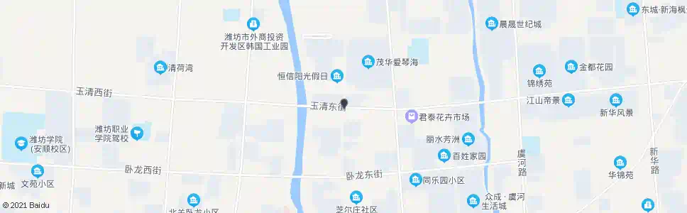 潍坊玉清街四平路口_公交站地图_潍坊公交_妙搜公交查询2025