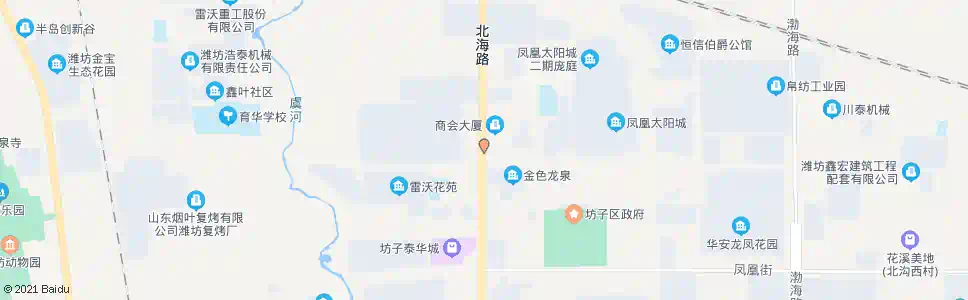 潍坊北海路龙泉街路口_公交站地图_潍坊公交_妙搜公交查询2025