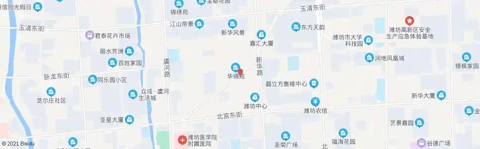 潍坊新华医院_公交站地图_潍坊公交_妙搜公交查询2025
