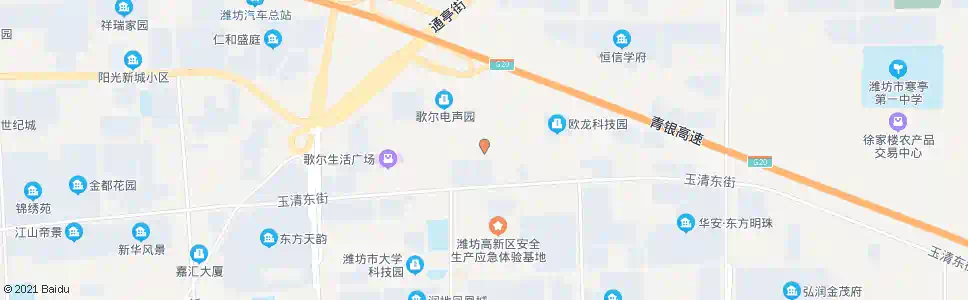 潍坊西江电子_公交站地图_潍坊公交_妙搜公交查询2025