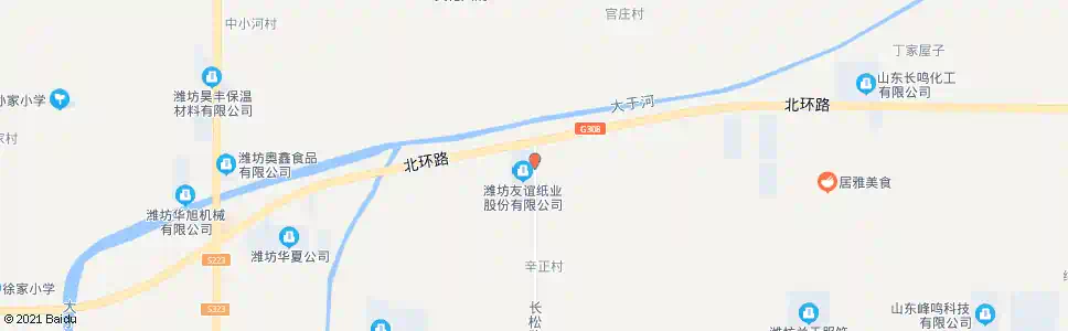 潍坊长松路北环路口_公交站地图_潍坊公交_妙搜公交查询2025