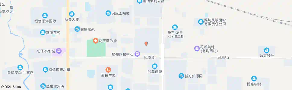 潍坊龙凤花园_公交站地图_潍坊公交_妙搜公交查询2025
