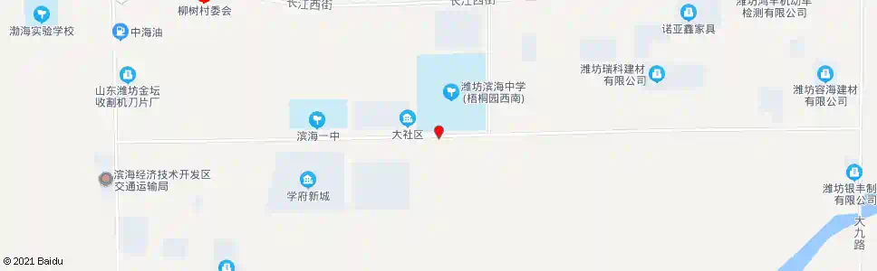 潍坊滨海中学北门_公交站地图_潍坊公交_妙搜公交查询2025