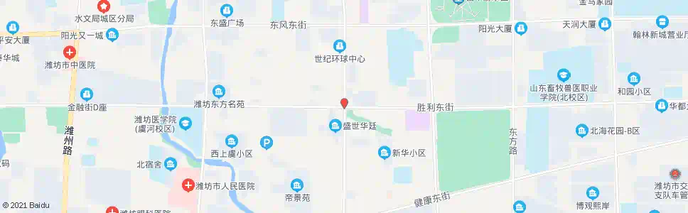 潍坊新华路胜利街路口_公交站地图_潍坊公交_妙搜公交查询2025